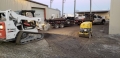 Compacted area after soil excavation at generator spill