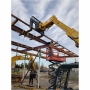 Demolition of canopy during tank closure