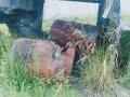 Abandoned drums at site
