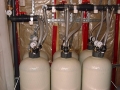 Granular activated carbon canisters provide final treatment for dissolved contaminants in groundwater